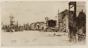 Free Trade Wharf by James Abbott McNeill Whistler