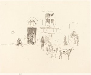 Gaiety Stage Door by James Abbott McNeill Whistler