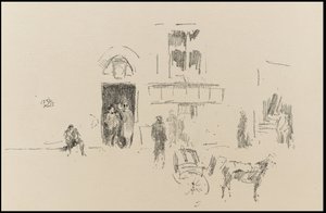 Gaiety Stage Door by James Abbott McNeill Whistler