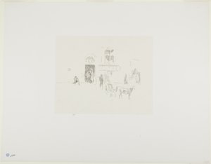 Gaiety Stage Door by James Abbott McNeill Whistler