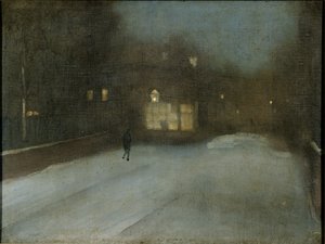 Grey and Gold - Snow in Chelsea by James Abbott McNeill Whistler