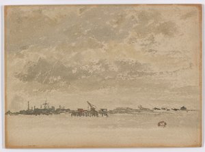 Grey and Silver–Purfleet by James Abbott McNeill Whistler