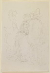 Group of Three Standing Figures by James Abbott McNeill Whistler