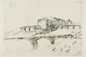 Isle de la Cité, Paris by James Abbott McNeill Whistler