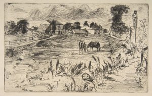 Landscape with the Horse by James McNeill Whistler