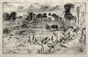 Landscape with the Horse by James McNeill Whistler