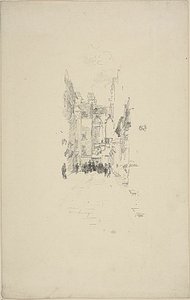 Little Court, Cloth Fair by James Abbott McNeill Whistler