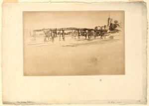 Little Putney Bridge by James Abbott McNeill Whistler