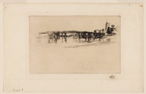 Little Putney Bridge by James Abbott McNeill Whistler