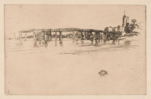 Little Putney Bridge by James Abbott McNeill Whistler