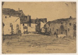 Liverdun, from the French Set (Douze Eaux-Fortes d...) by James Abbott McNeill Whistler