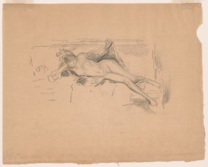 Nude Model, Reclining by James Abbott McNeill Whistler