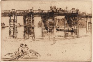 Old Putney Bridge by James Abbott McNeill Whistler