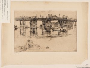 Old Putney Bridge by James Abbott McNeill Whistler