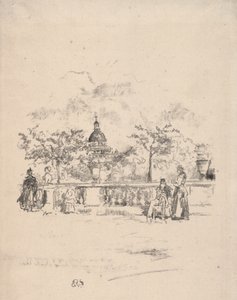 Pantheon from the Terrace of the Luxembourg Gardens by James McNeill Whistler