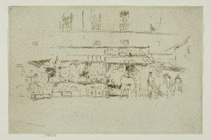 Quai de Montebello by James Abbott McNeill Whistler