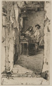 Rag Pickers, Quartier Mouffetard, Paris by James Abbott McNeill Whistler
