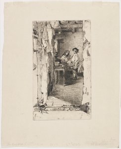 Rag Pickers, Quartier Mouffetard, Paris by James Abbott McNeill Whistler