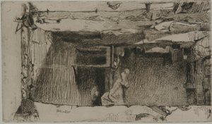 Rag Pickers, Quartier Mouffetard, Paris by James Abbott McNeill Whistler