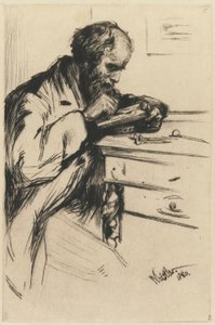 Riault (The Wood Engraver) by James Abbott McNeill Whistler