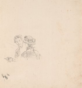 Sketch: Self-Portrait with Miss R. Birnie Philip by James McNeill Whistler