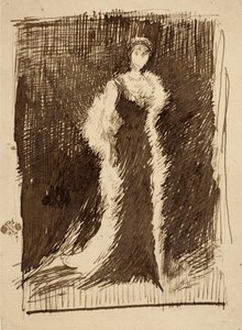 Sketch after "Arrangement in Black: Lady Meux"