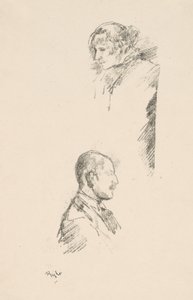 Sketches of Miss Philip and Mr. A. Studd by James Abbott McNeill Whistler