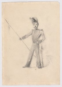 Soldier with Lance by James Abbott McNeill Whistler