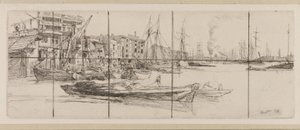 Thames Warehouses by James Abbott McNeill Whistler