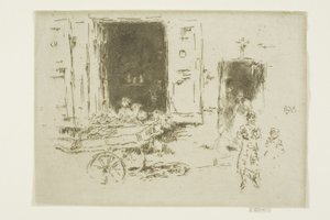 The Barrow - Quartier des Marolles, Brussels by James Abbott McNeill Whistler