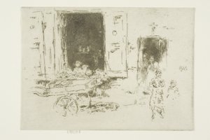 The Barrow - Quartier des Marolles, Brussels by James Abbott McNeill Whistler