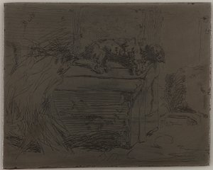 The Dog on the Kennel by James Abbott McNeill Whistler