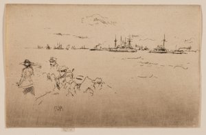 The Fleet: Monitors by James Abbott McNeill Whistler
