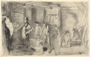 The Forge, from the Thames Set (A Series of Sixteen Etchings of Scenes on the Thames and Other Subjects)