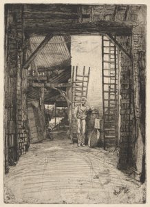 The Lime-Burner, from the Thames Set (A Series of Sixteen Etchings of Scenes on the Thames and Other Subjects)