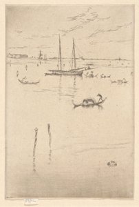 The Little Lagoon, from the First Venice Set (Venice, A Series of Twelve Etchings) by James McNeill Whistler