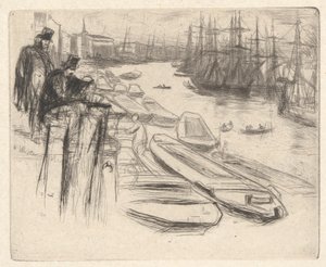 The Little Pool, from the Thames Set (A Series of Sixteen Etchings of Scenes on the Thames and Other Subjects) by James Abbott McNeill Whistler