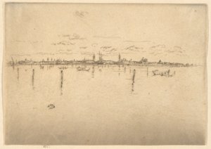 The Little Venice, from the First Venice Set (Venice, A Series of Twelve Etchings) by James McNeill Whistler