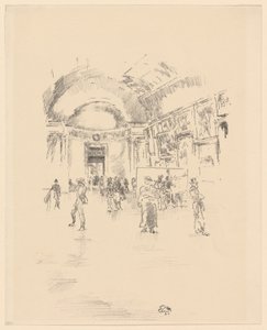 The Long Gallery, Louvre by James Abbott McNeill Whistler
