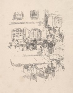 The Market Place, Vitre by James McNeill Whistler