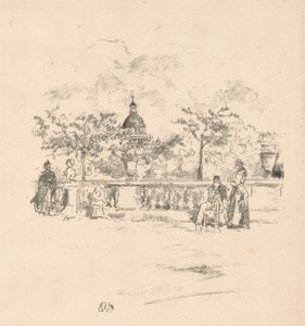 The Pantheon, from the Terrace of the Luxembourg Gardens by James Abbott McNeill Whistler