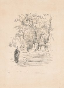 The Steps, Luxembourg by James Abbott McNeill Whistler