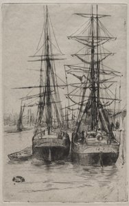 The Two Ships by James McNeill Whistler
