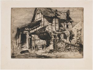 The Unsafe Tenement. One of the Twelve Etchings from Nature (The French Set) by James Abbott McNeill Whistler