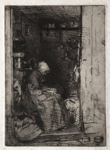 Twelve Etchings from Nature: The Vigil of the Rags by James McNeill Whistler