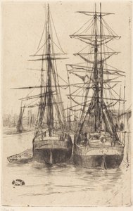 Two Ships by James McNeill Whistler