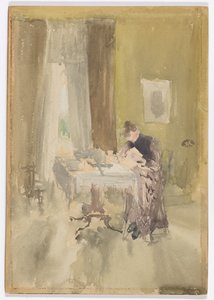 Violet and Amber–Tea by James Abbott McNeill Whistler