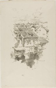 Vitré: The Canal by James Abbott McNeill Whistler