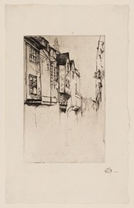 Wych Street, London by James Abbott McNeill Whistler