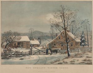 New England Winter Scene by James Merritt Ives